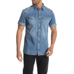 All Saints Ilford Short Sleeve Denim Shirt